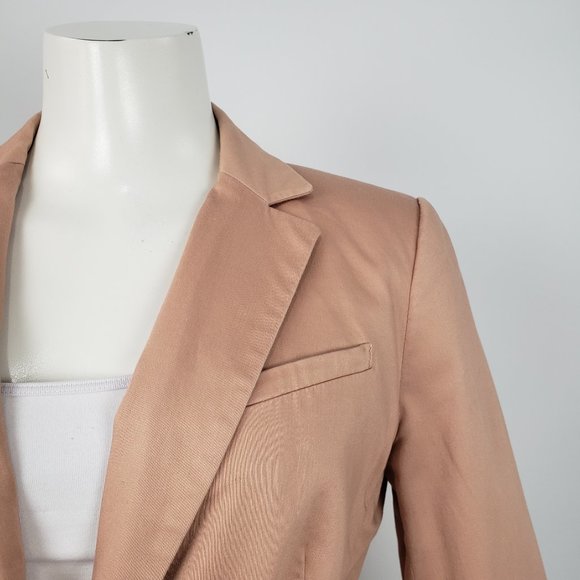 ***SOLD*** RW&CO Pink 3/4 Sleeve Cotton Blazer - Picture 3 of 9